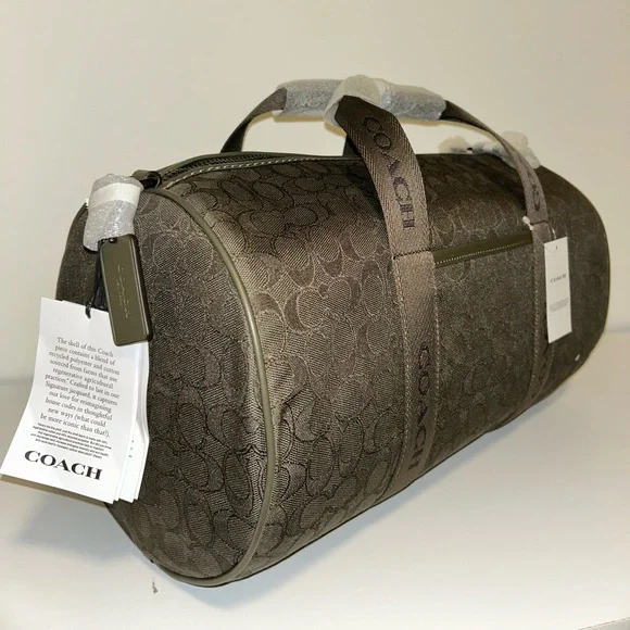 Coach Theo Olive Green Duffle NWT - Picture 2 of 6